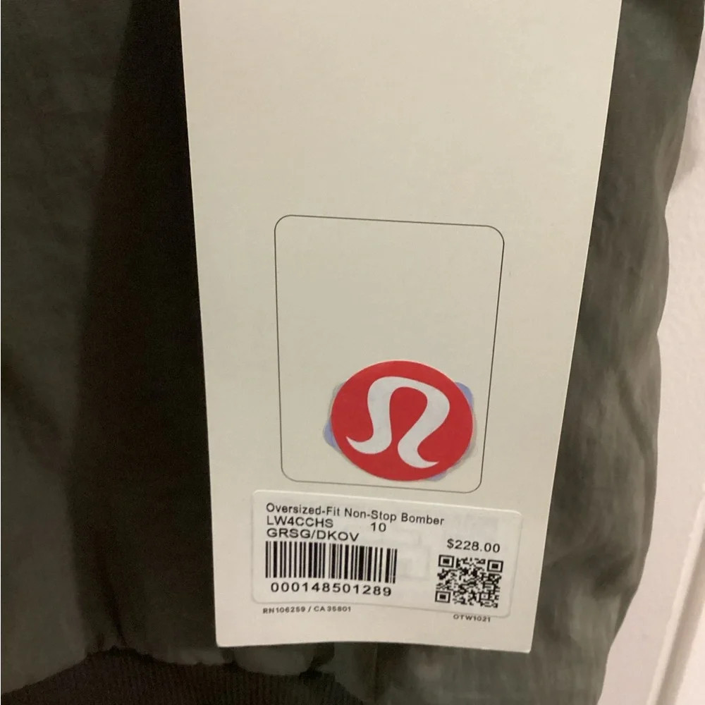 LuLuLemon Oversized Fit Nonstop Olive Bomber Jacket 10 - Picture 6 of 9